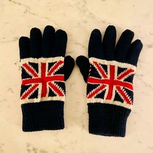 Union Jack 🇬🇧 Great Britain England wool mittens with fleece lining size S/M